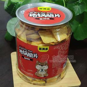 喜滿多香辣味 地鍋脆片 膨化食品 零食 罐裝 鍋巴