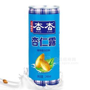 杏杏 杏仁露 植物蛋白饮料 罐装杏仁露招商240ml