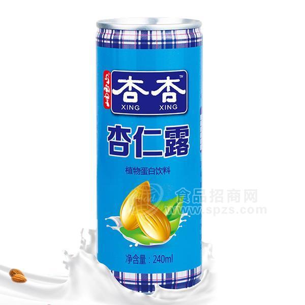 ·杏杏 杏仁露 植物蛋白饮料 罐装杏仁露招商240ml 