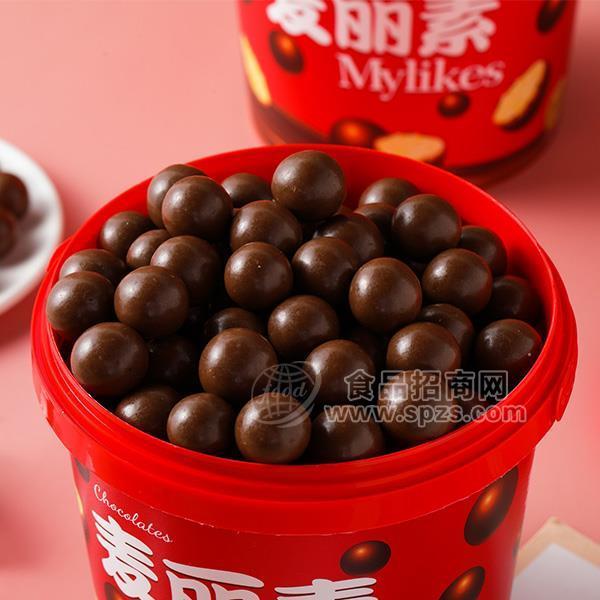 ·桶装麦丽素  巧克力批发 休闲零食代理520g 