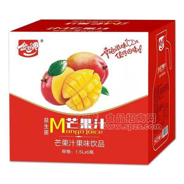 金世宝益生菌芒果汁果味饮品1.5Lx6瓶