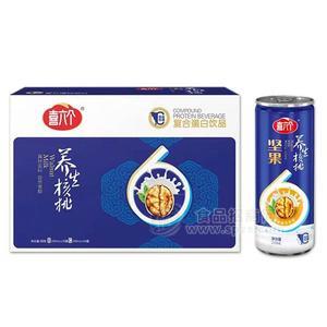 喜六個(gè)堅(jiān)果牛奶復(fù)合蛋白飲品飲料240ml