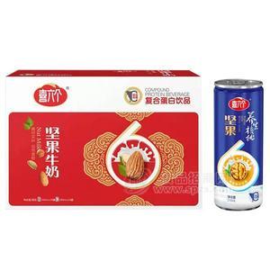 喜六个坚果牛奶 复合蛋白饮品饮料