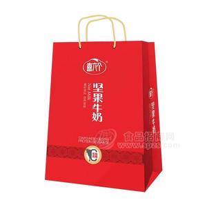 喜六个坚果牛奶礼袋装春节送礼