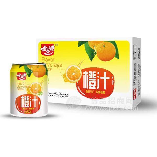 金世寶橙汁風味飲料240mlx24盒