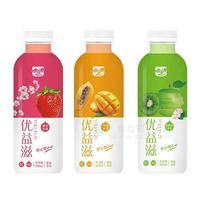 金世宝优益滋低糖樱花草莓味芒果木瓜猕猴桃苹果果昔饮品500m