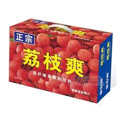 荔枝爽高纤维果粒饮料风味饮料