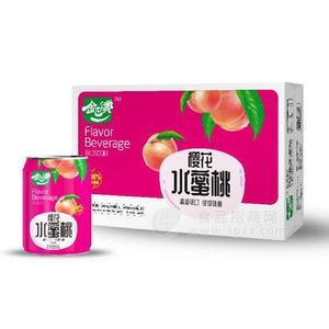 金世寶櫻花水蜜桃風(fēng)味飲料240mlx24盒