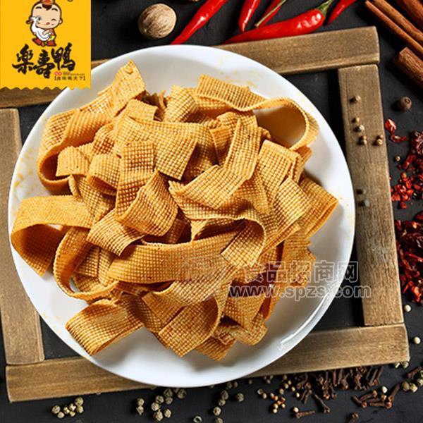 ·锁鲜装 乐寿 麻辣味卤豆皮 乐寿鸭盒装卤豆皮招商 卤味豆制品代理120g 