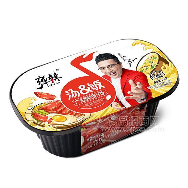 ·弹辣 汤＆饭 广式腊肠煲仔饭＋鲜蔬芙蓉汤 方便食品 招商 300g 