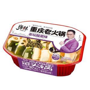 弹辣 重庆老火锅 老坛酸菜味 自热火锅 招商 300g