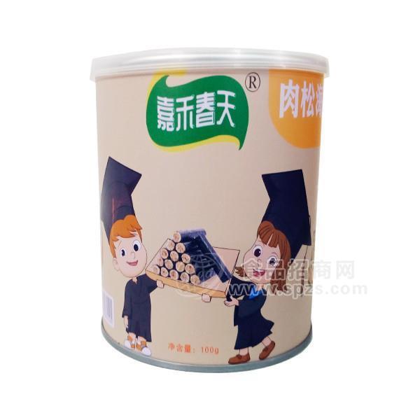 ·嘉禾春天 肉松海苔夹心卷 罐装海苔 休闲零食 海苔卷代理100g 