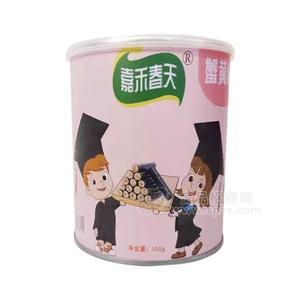 蟹黄海苔夹心卷 嘉禾春天海苔卷 休闲食品招商100g