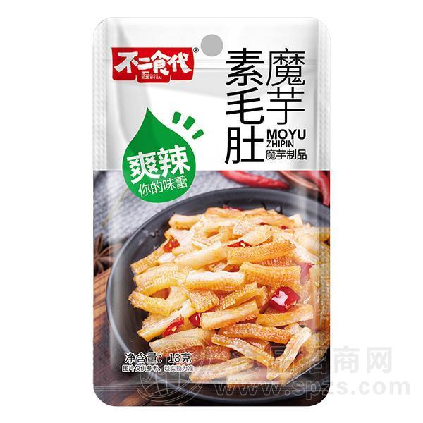 不二食代魔芋素毛肚魔芋制品休闲食品18g