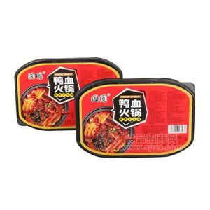 国圆自热鸭血火锅方便食品365g
