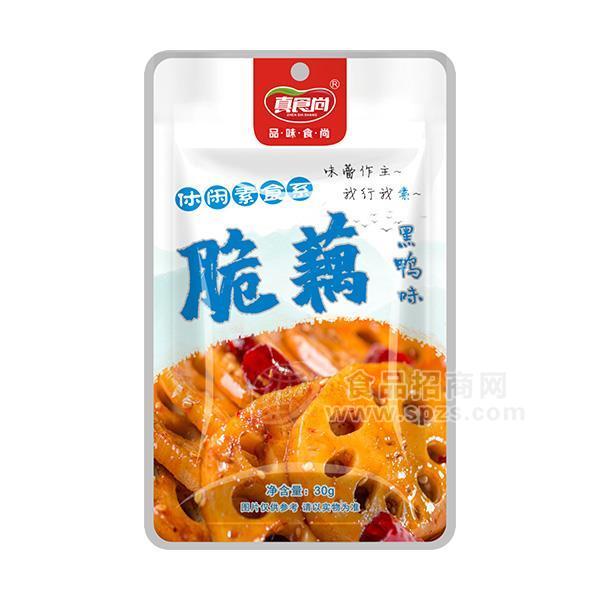 真食尚黑鴨味脆藕休閑素食招商30g