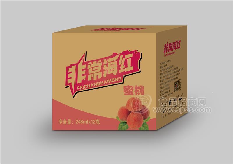 非常海紅蜜桃果味飲料248ml*12