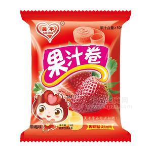 昊平 草莓味 果汁卷  休閑食品 小零食 15g