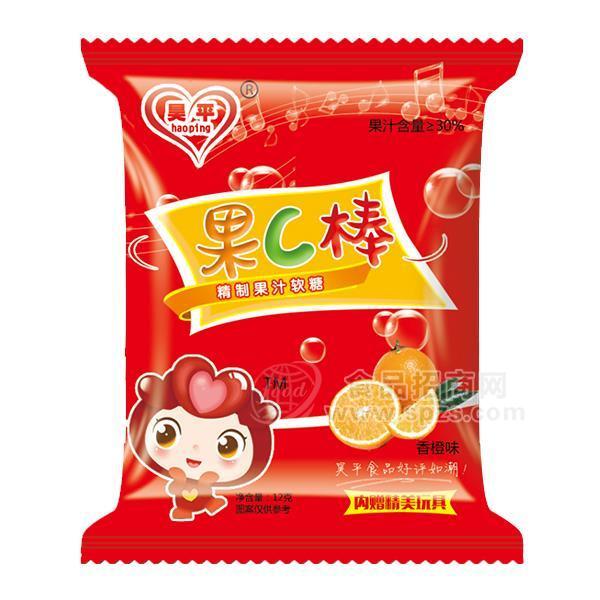 昊平  果C棒 精制果汁軟糖  玩具糖果  休閑食品 12g