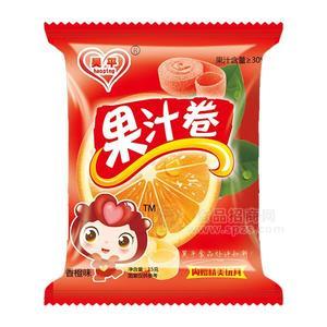 昊平 香橙味果汁卷  休闲食品  小零食 15g