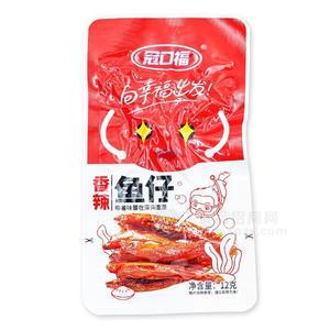 冠口福  香辣魚仔  休閑食品 小零食 12g