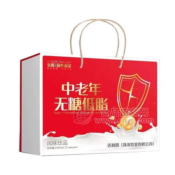 ·中老年无糖低脂风味饮品246mlx12盒 