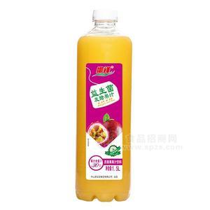 椰祥益生菌发酵果汁百香果果汁饮料1.5L