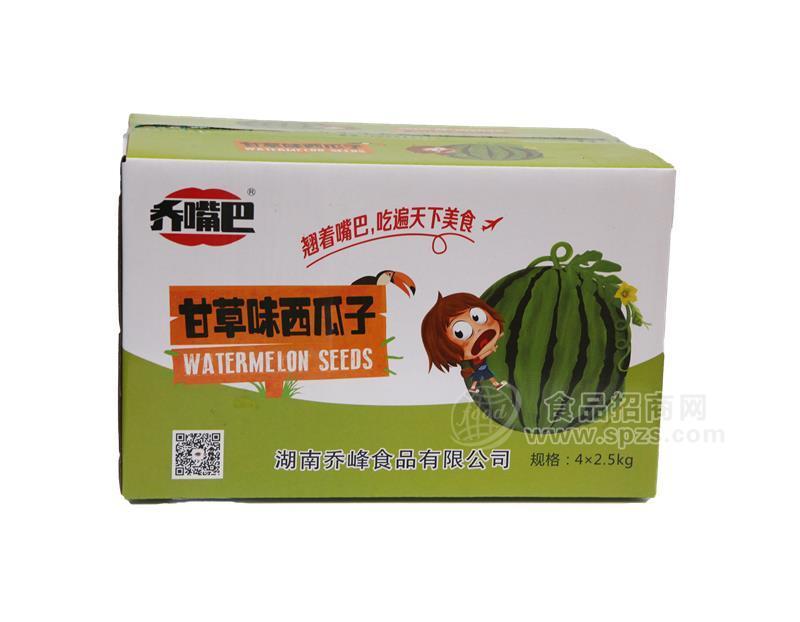 4×2.5kg×甘草味西瓜子 休閑食品 箱裝 炒貨