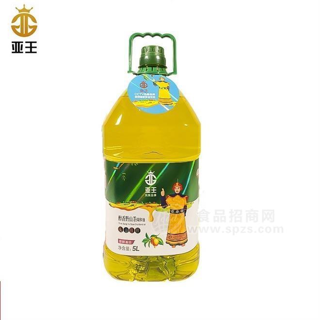 亞王 醇香野山茶食用調(diào)和油5L