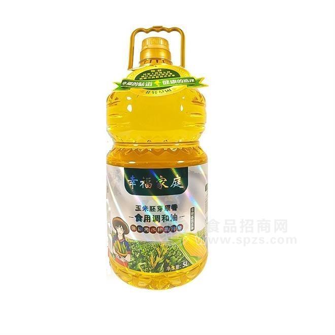 幸福家庭  玉米胚芽原香 食用調(diào)和油5L