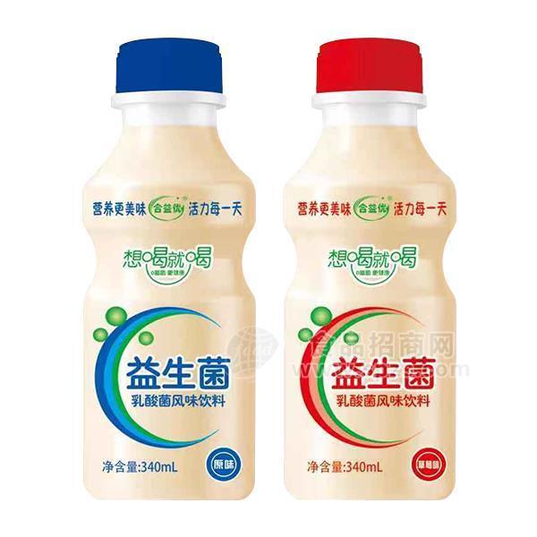·合益优益生菌乳饮料乳酸菌风味饮料招商代理340ml 