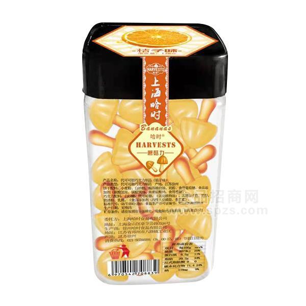 ·哈时蘑菇力桔子味代可可脂巧克力制品休闲零食招商 