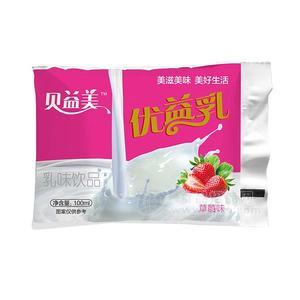 貝益美優(yōu)益乳草莓味乳味飲品100ml