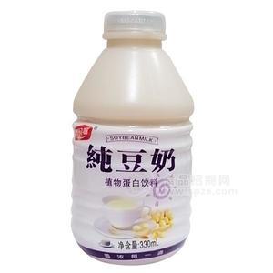 家貝鮮純豆奶植物蛋白飲料新品招商 豆奶代理330ml