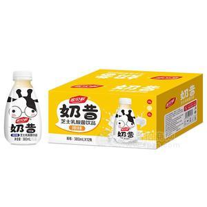 家貝鮮整箱裝芝士奶昔原味乳酸菌飲品招商芝士奶昔代理380mlx12瓶