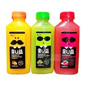 聚果时光果U益果味益生菌发酵复合果酱果汁饮料招商420ml