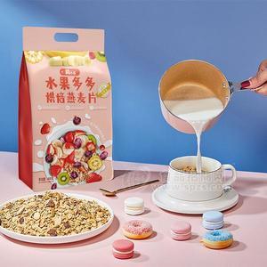 簡(jiǎn)小樂(lè)水果多多非膨化烘焙燕麥片沖調(diào)食品招商400g