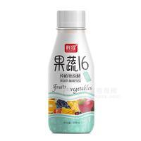 鮮綻果蔬16純植物發(fā)酵果蔬乳酸菌飲品瓶裝乳飲料火爆招商338ml