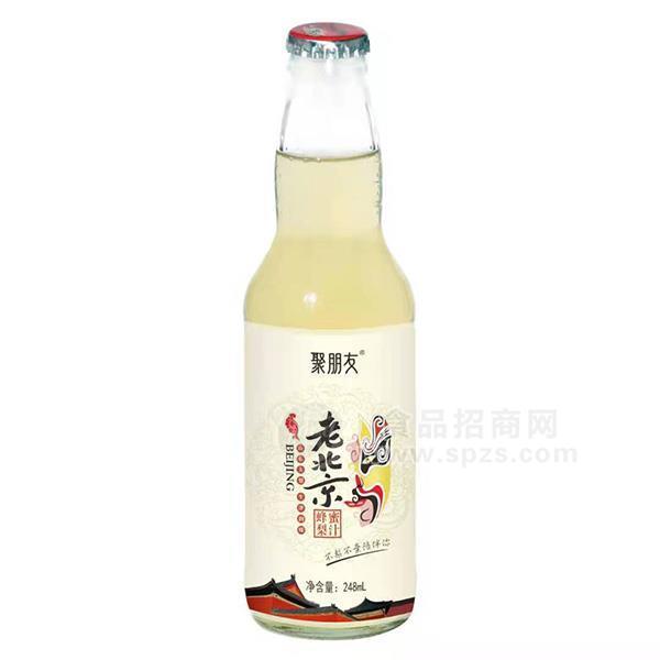 聚朋友老北京蜂蜜梨汁整箱装风味果汁招商梨汁饮料代理248ml