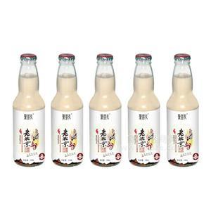 聚朋友老北京玻璃瓶豆奶石磨豆奶招商豆制品飲料代理248ml