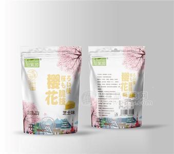 芝士味旭紫源櫻花脆休閑食品招商廠家直銷