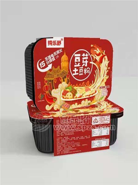 純樂(lè)舒豆芽土豆粉重慶風(fēng)味自熱火鍋方便食品