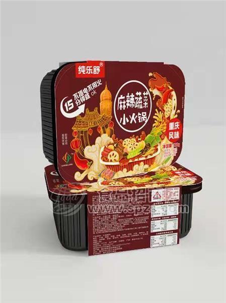 純樂舒麻辣蔬菜小火鍋重慶風(fēng)味自熱火鍋方便食品