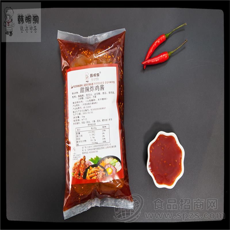韩明洞甜辣炸鸡酱韩明洞韩国炸鸡蘸酱调味酱调味料招商韩餐调味品代理