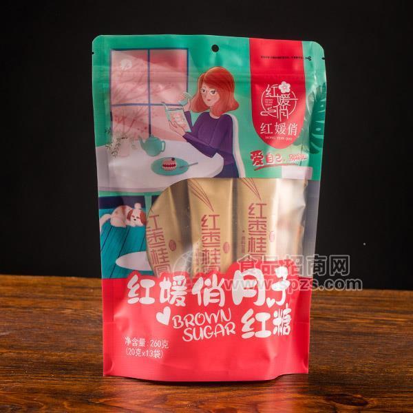 ·红媛俏月子红糖招商260克立袋拉链独立包红糖代理260g 