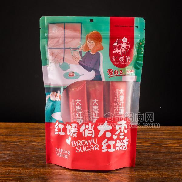 ·260克立袋拉链独立包红糖招商红媛俏大枣红糖代理厂家直销260g 
