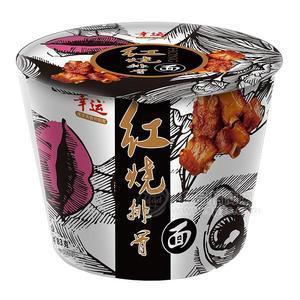 幸運 紅燒排骨面  方便面 方便食品 83g