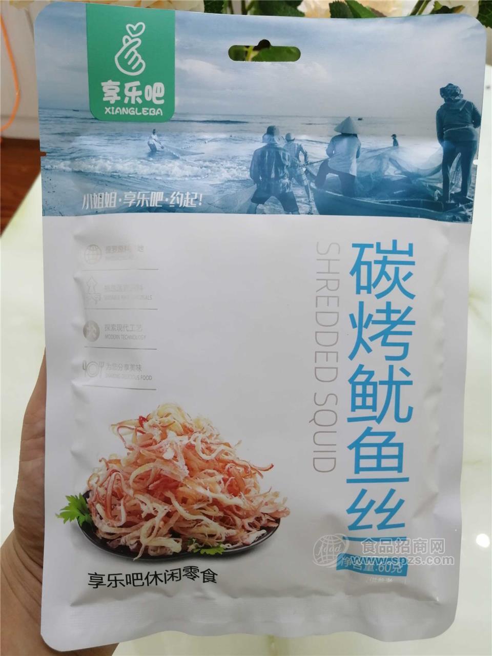 ·60g享乐吧碳烤鱿鱼丝 