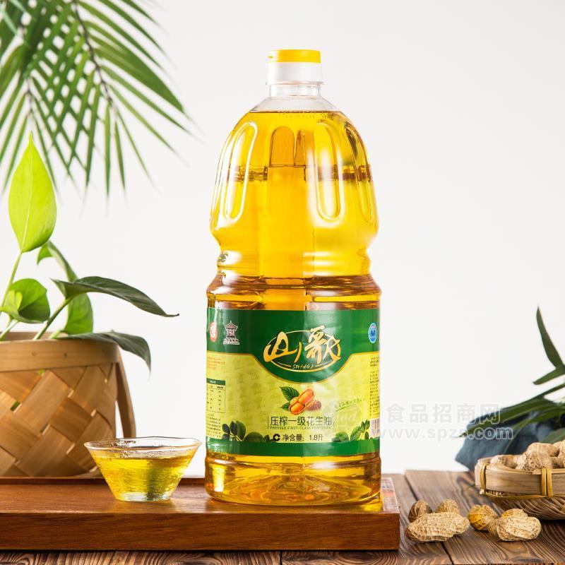 ·山歌 压榨一级花生油 1.8L礼盒 
