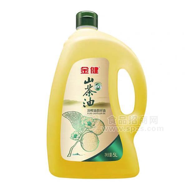 ·金健低温冷榨山茶油5升   招商   食用油5L 